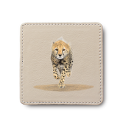 Cheetah Leather Coaster