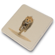 Cheetah Leather Coaster