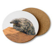 Pangolin Wooden Coaster - PNG3
