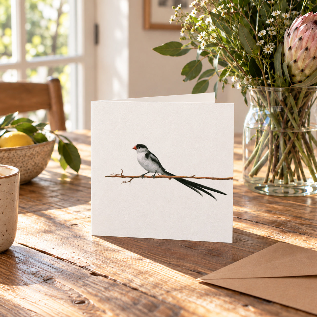 Pin Tailed Whydah Greeting Card - PTW