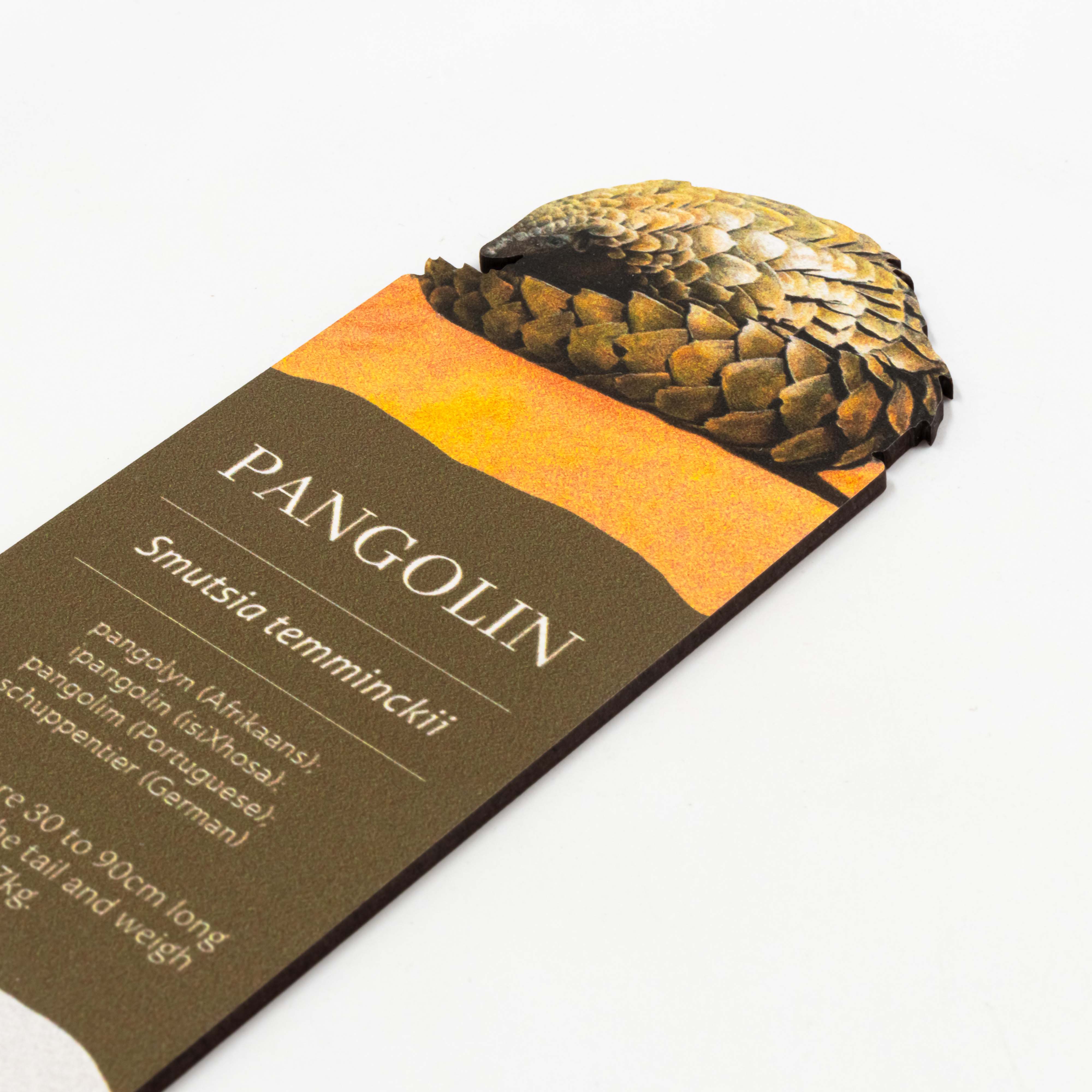 Pangolin Wooden Bookmark