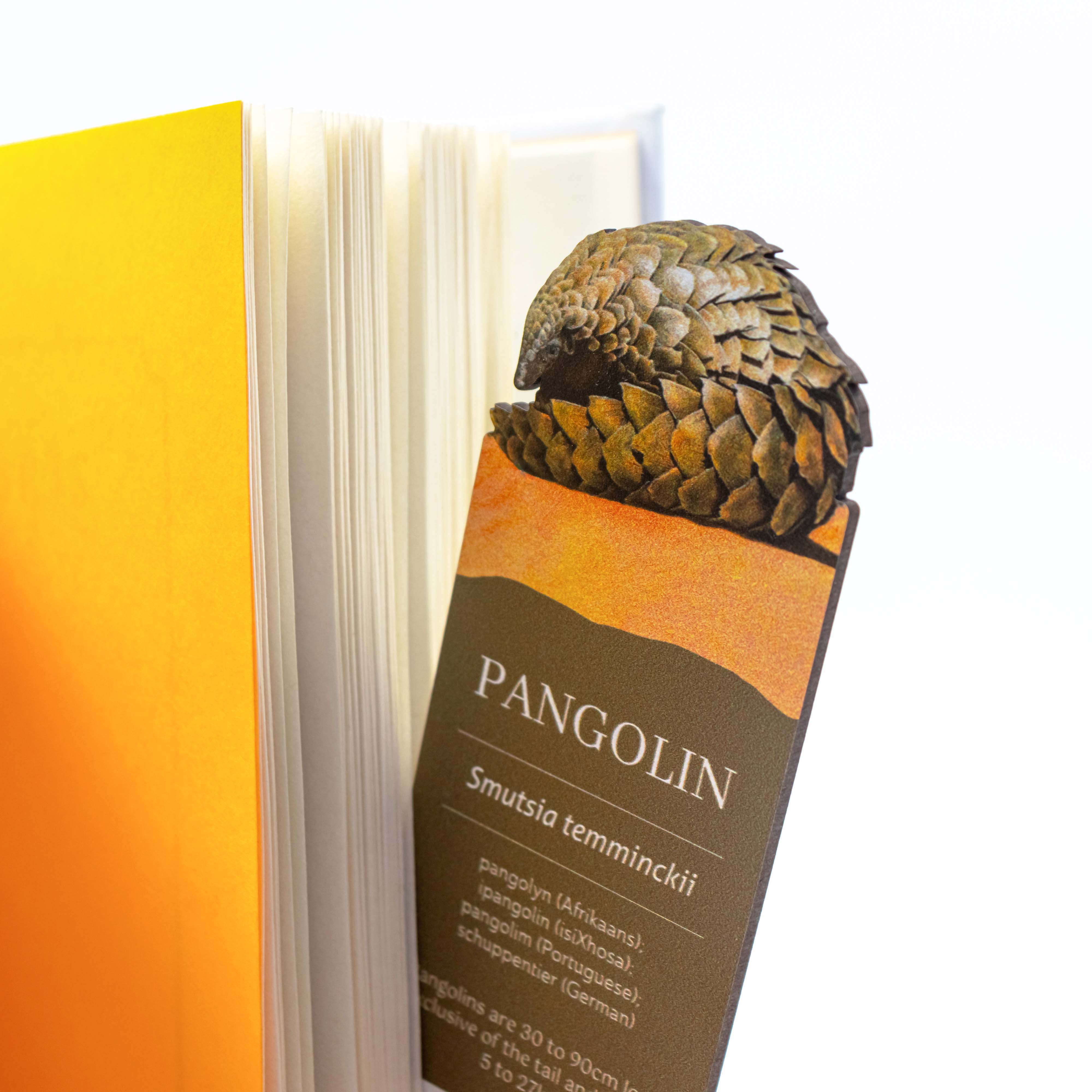 Pangolin Wooden Bookmark