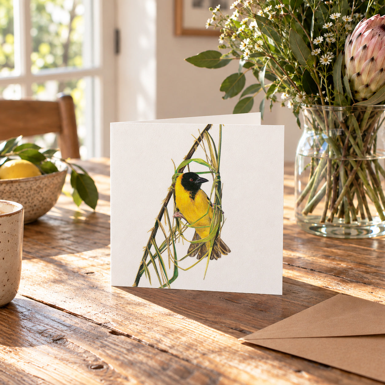 Southern Masked Weaver Greeting Card - SMW