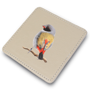 Swee Waxbill Leather Coaster
