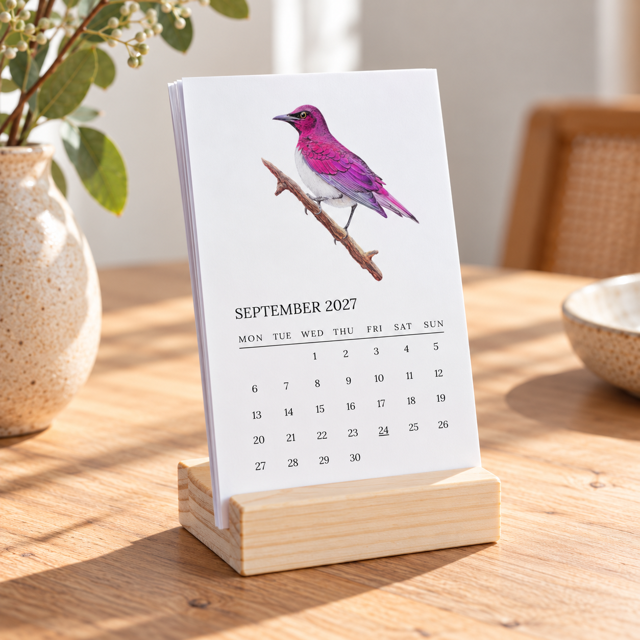2027 Birds of South Africa Mini Desk Calendar
