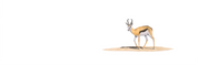Springbok panoramic wildlife print featuring detailed artwork of South Africa’s iconic national animal.
