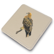 Tawny Eagle Leather Coaster