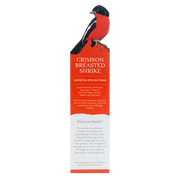 Crimson Breasted Shrike Wooden Bookmark