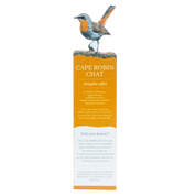 Cape Robin Chat Wooden Bookmark
