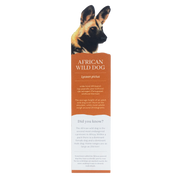 African Wild Dog Wooden Bookmark