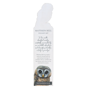 African Wood Owl Wooden Bookmark