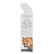 Cheetah Wooden Bookmark