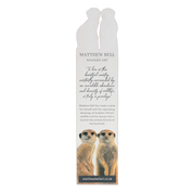 Meerkats Wooden Bookmark