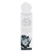 African White Rhino Wooden Bookmark