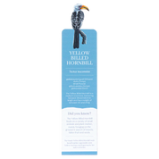 Yellow Billed Hornbill Wooden Bookmark