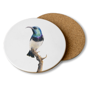 White Bellied Sunbird Wooden Coaster - WBS