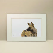 African Wild Dog portrait artwork