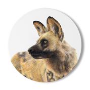 African Wild Dog Wooden Coaster - WD3