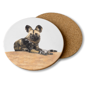 African Wild Dog Wooden Coaster - WD5