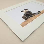 African wild dog artwork print of a wild dog in Kenya, Masaai Mara