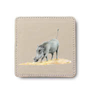 Warthog Leather Coaster