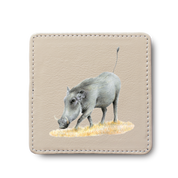 Warthog Leather Coaster