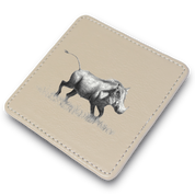 Warthog Leather Coaster