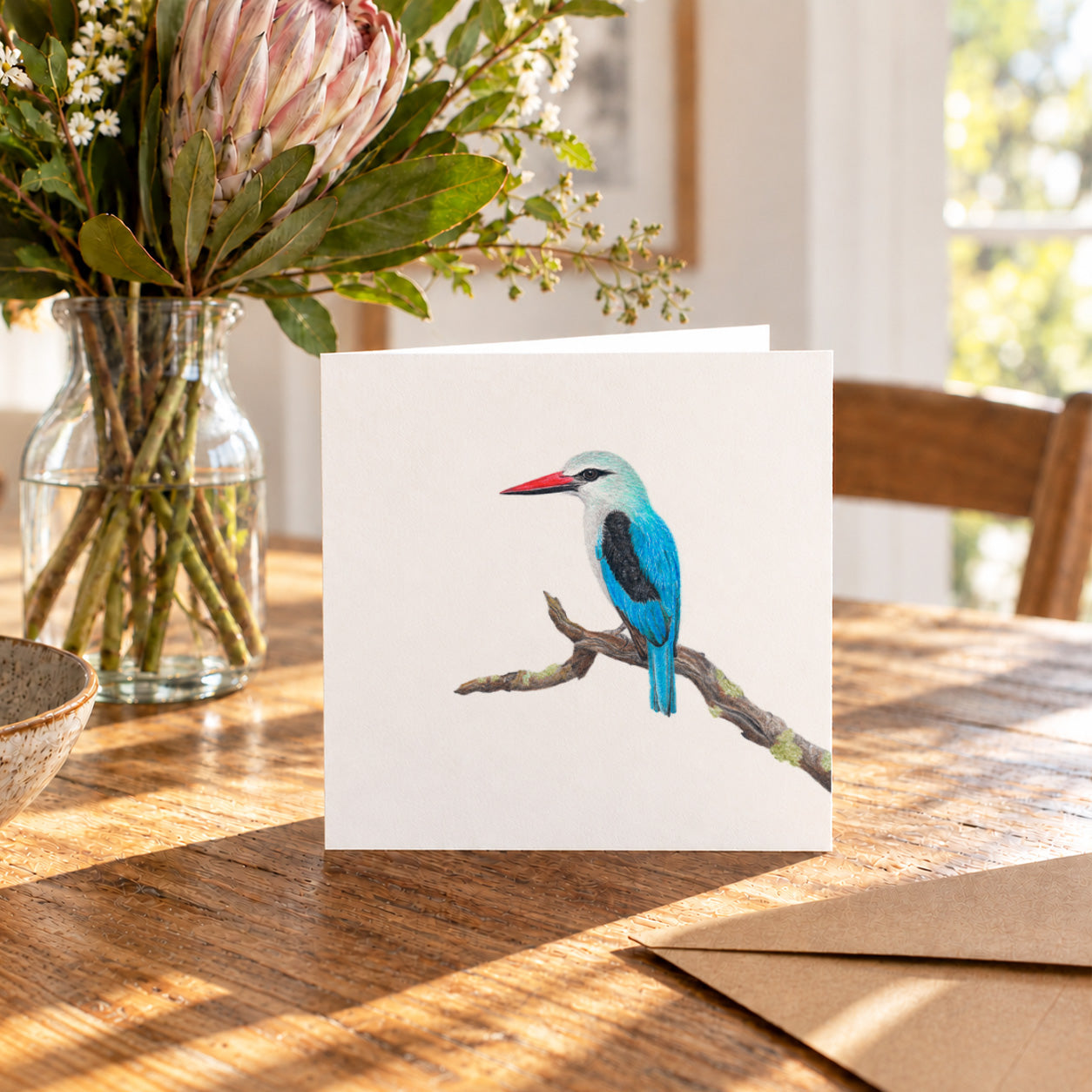Woodland Kingfisher Greeting Card - WKF
