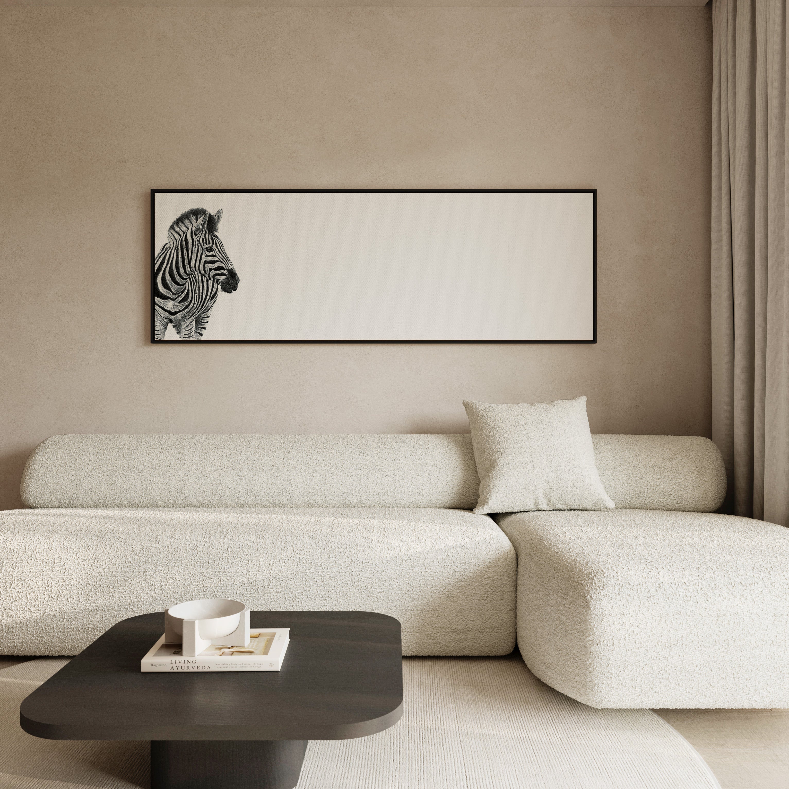 Zebra Portrait Panorama