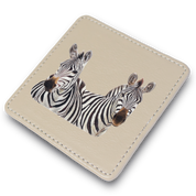 Zebra Leather Coaster