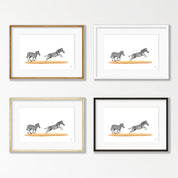 Zebras Running - Z4