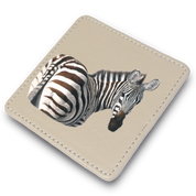 Zebra Leather Coaster