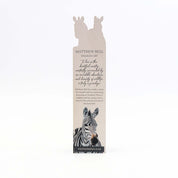 Zebras Wooden Bookmark