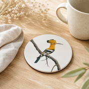 African Hoopoe wooden coaster lifestyle image