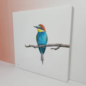 European Bee Eater bird artwork drawing on canvas