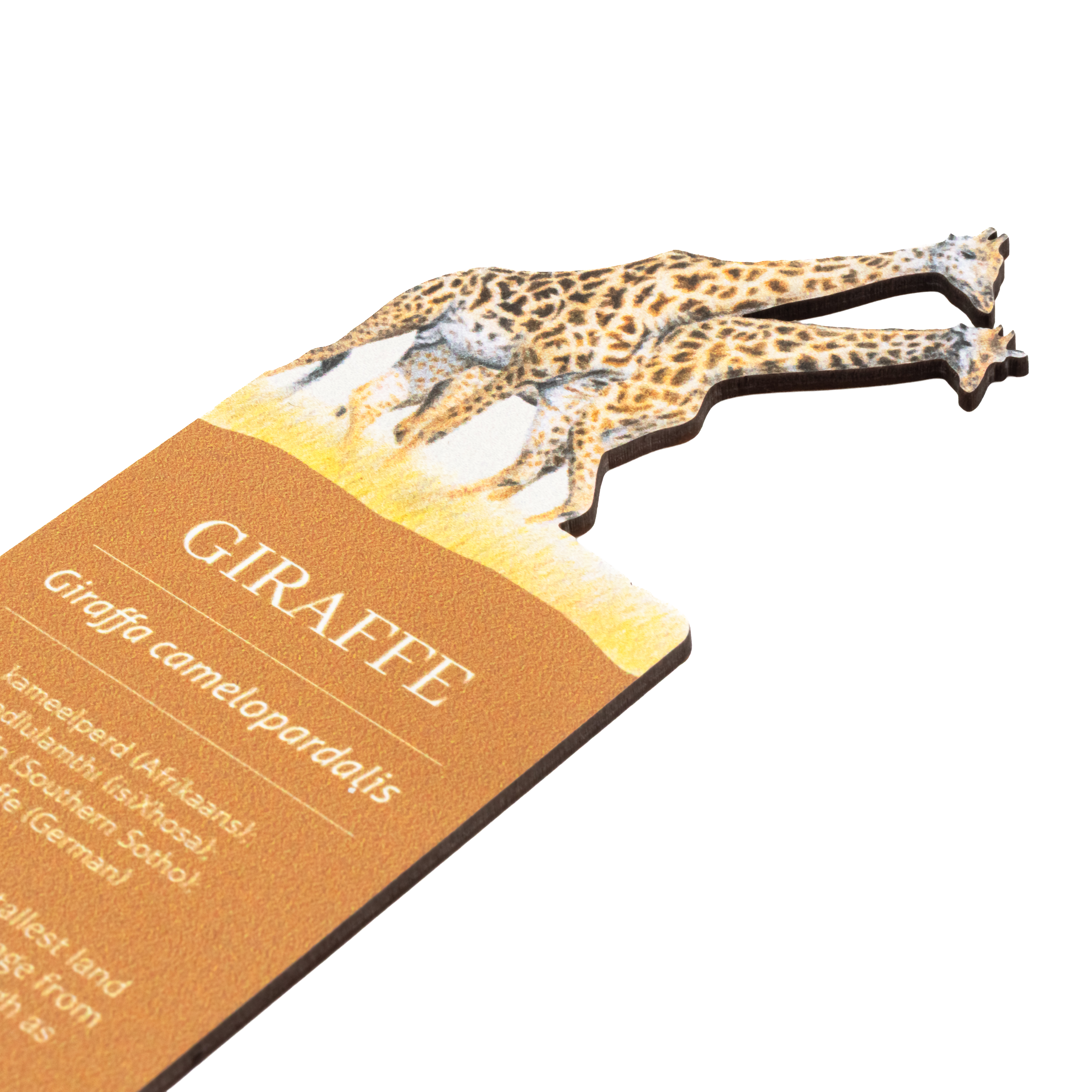 Giraffes Wooden Bookmark
