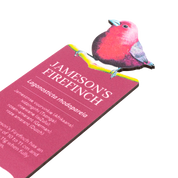 Jameson's Firefinch Wooden Bookmark