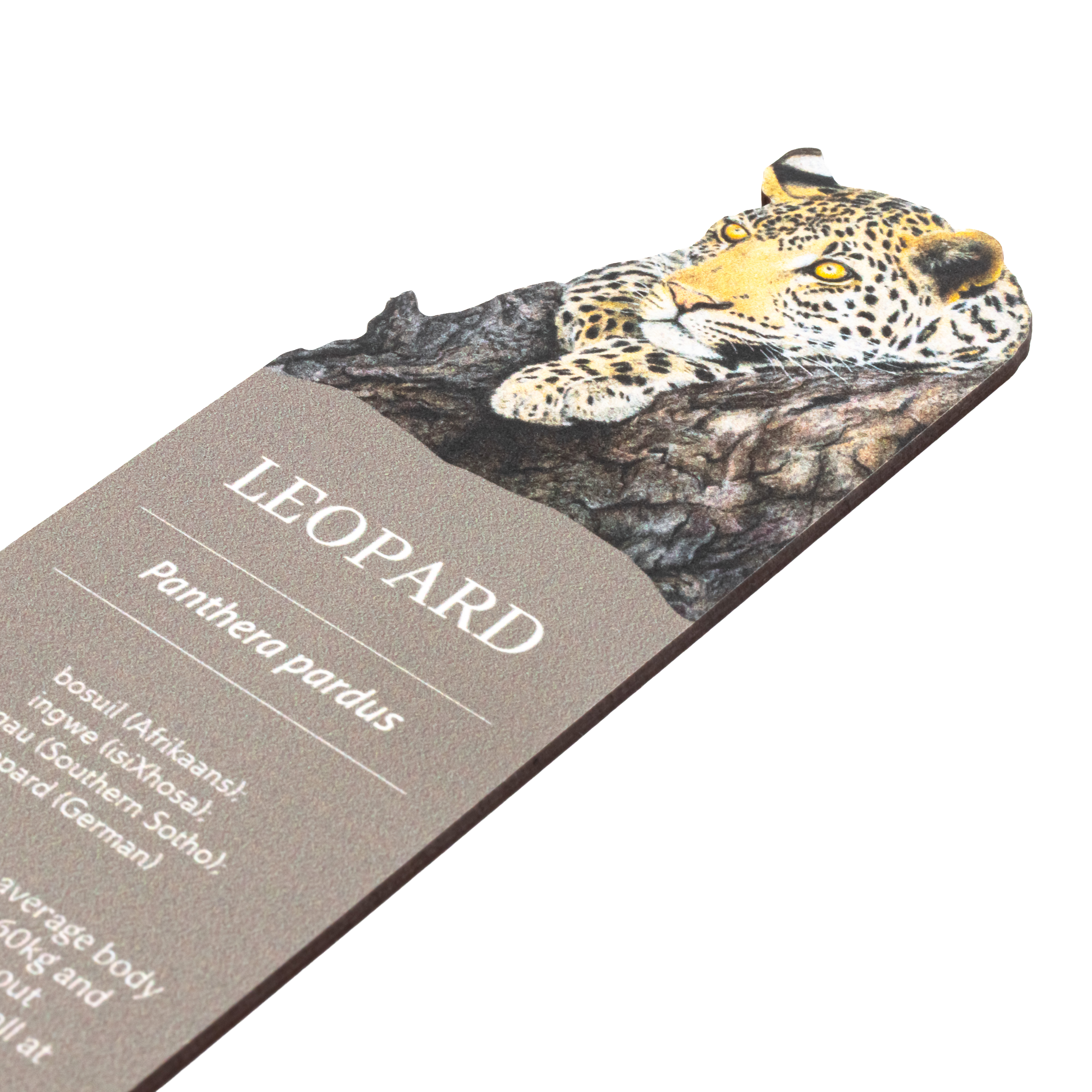 Leopard Wooden Bookmark