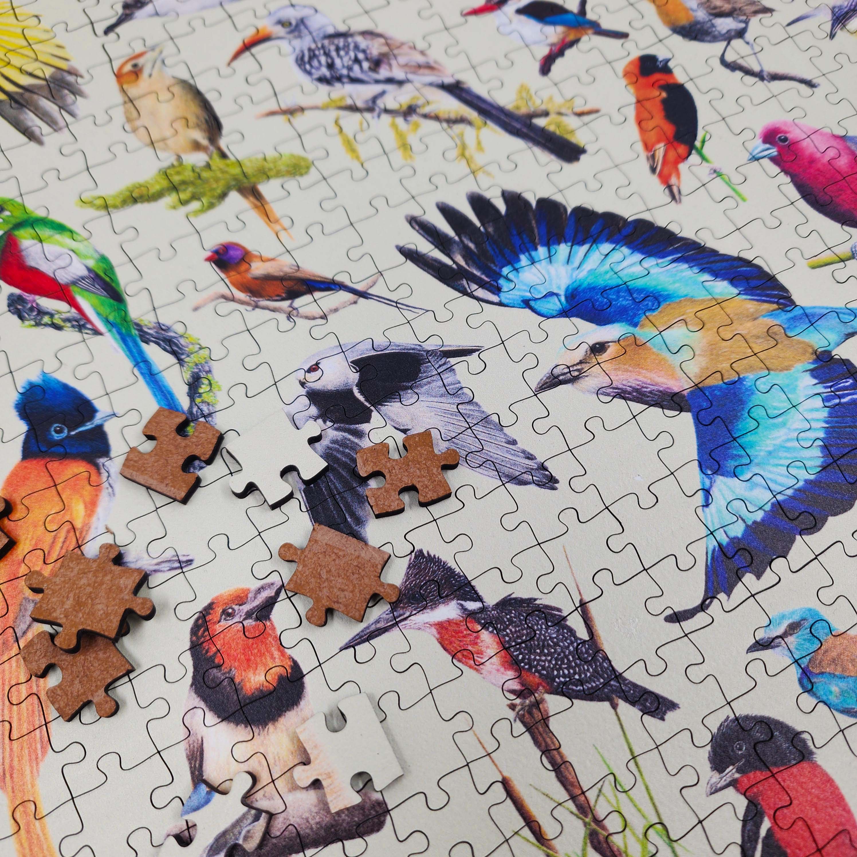 Matthew Bell fine art premium luxury wooden puzzle with birds and wildlife of South Africa