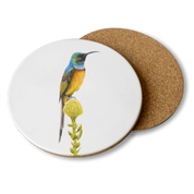 Orange Breasted Sunbird Wooden Coaster - OBS2