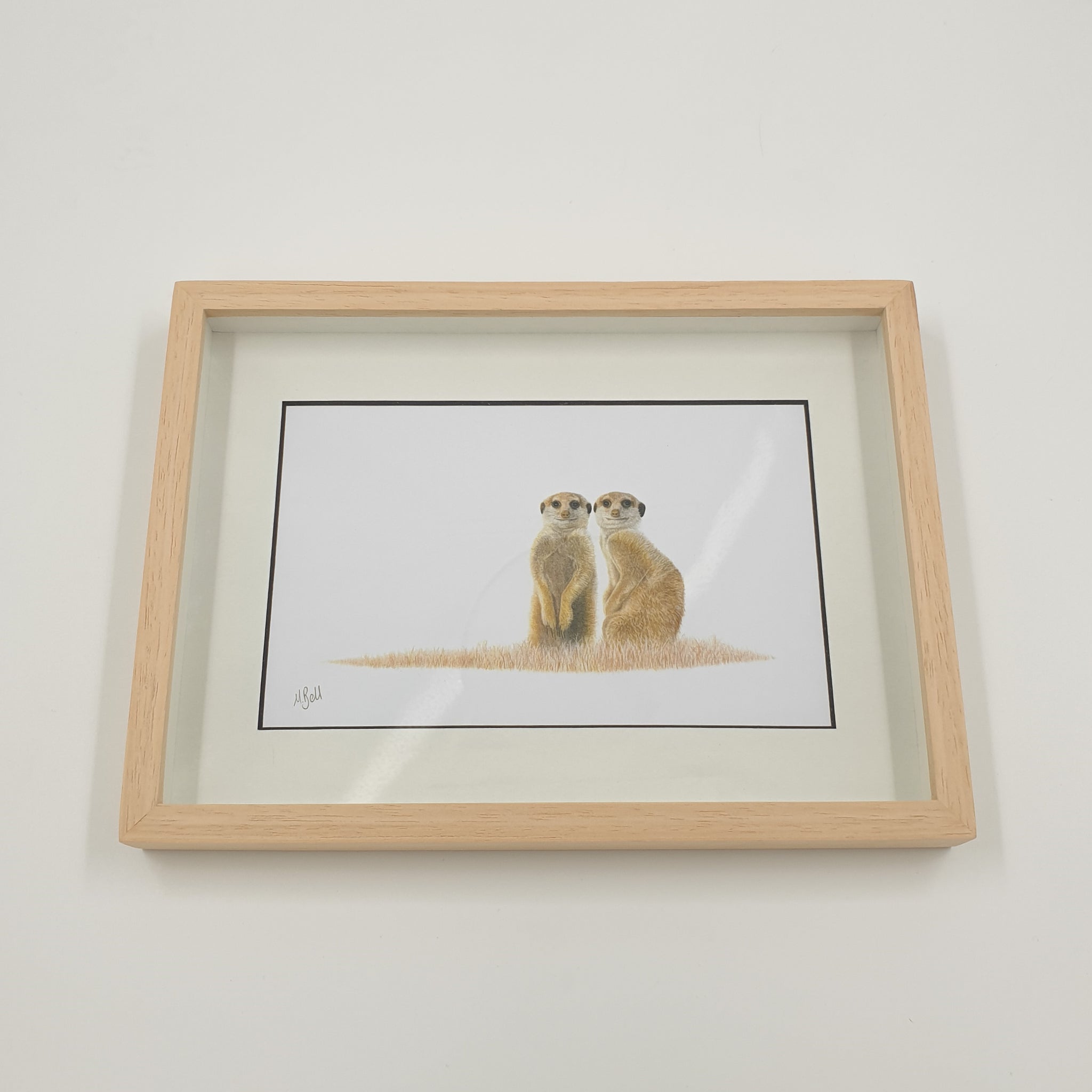 Meerkat framed artwork
